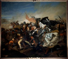 View of the Battle of Kassel on August 23, 1328