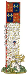 Banner of the Arms of England and France, Quartered, c. 1445, 1843