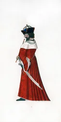 Male dress, c1480, 1843