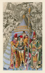 Pyrrhus Receiving the Honor of Knighthood