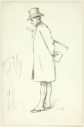 Study for Figure in Episcopal Visitation