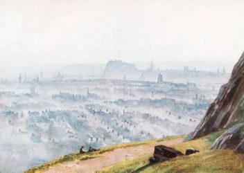 Edinburgh from Salisbury Crags - Evening