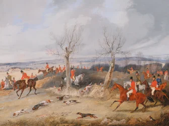 Hunting Scene: In Full Cry