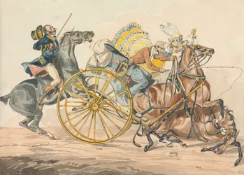 “Sporting Discoveries, or the Miseries of Driving: ... You Discover a New Way of Bringing Your Equipage into a Small Compass”