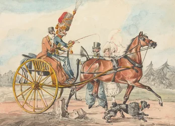 “Sporting Discoveries, or the Miseries of Driving ...” You Discover You Have Overlooked a Small Post on Your Whip Hand