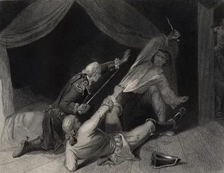 The Capture of Lord Edward Fitzgerald for High Treason, engraved by J. Rogers