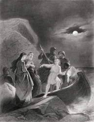 The Escape from Ireland of Gerald Fitzgerald in 1539, from 