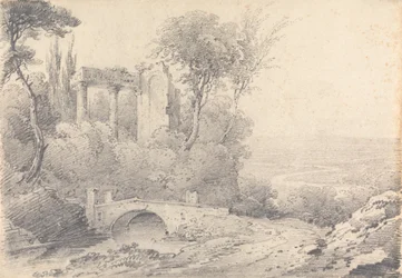 Landscape with Ruins and Bridge