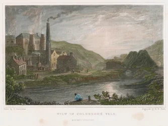 Blast furnaces for production of iron at Coalbrookdale, Shropshire