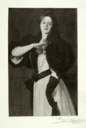 Young Woman with Poppies