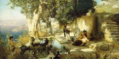 Sunny Afternoon at the Well