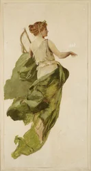 Allegory of Music, sketch for the project of the stage curtain of the Słowacki Theatre in Kraków