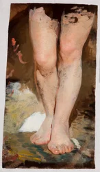 Study of Legs (Phryne) to the Painting 