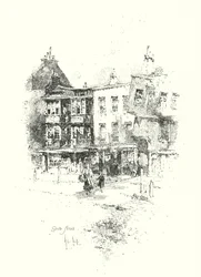 Grub Street, London (litho)