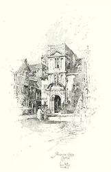 Pembroke College, Oxford (litho)