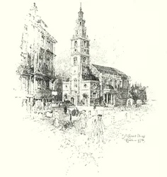 St Clement Dane’s Church, London, in 1774