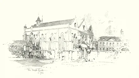 The Temple Church, London, in 1761