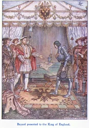 Bayard presented to the king of England (Henry VIII)