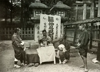 A Fortune-Teller at Inari Temple