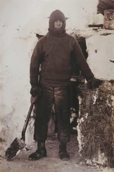 Captain L.E.G. Oates by the Stable Door
