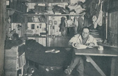 Captain R. F. Scott, R.N., Writing in His Diary