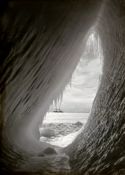 Cave Carved in the Ice