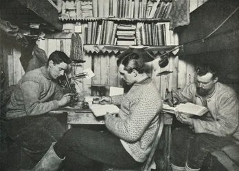 Debenham, Gran, and Taylor in their Cubicle, 18 May 1911, 1913