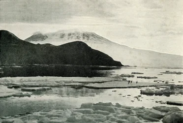 Entering McMurdo Sound - Cape Bird and Mount Erebus