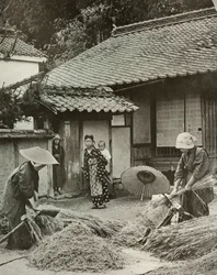 Peasant Women Heading Barley, 1910