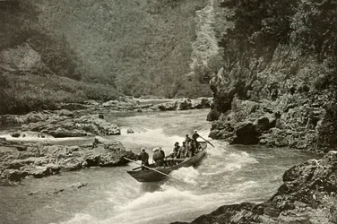 Shooting the Rapids of the Katsura-Gawa