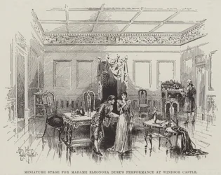 Miniature Stage for Madame Eleonora Duse