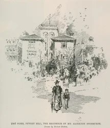 The Pines, Putney Hill, the Residence of Mr. Algernon Swinburne