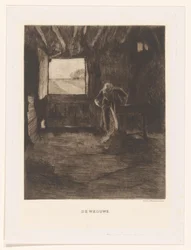 Woman in a Barn