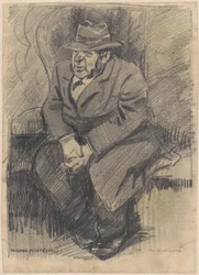 Seated Man in the Compartment