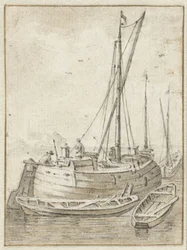 Boat with Two Rowboats