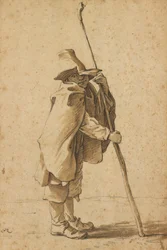 A Young Herdsman Leaning on His Staff