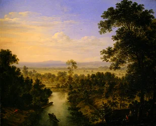 Panoramic Landscape with a River