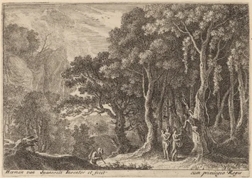 A Satyr Gathering Fruit