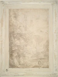Landscape with Traveler on Donkey