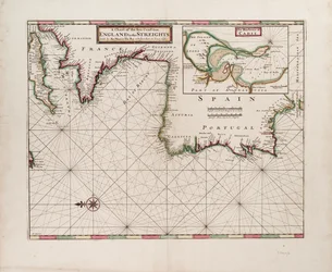 A Chart of the Sea Coast from England to the Straits