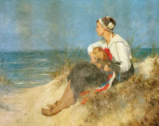 Contemplative Hour on the Beach