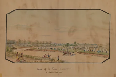 Camp of the Peace Commissioners at Medicine Lodge Creek