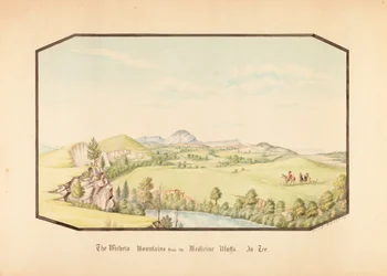The Wichita Mountains from Medicine Bluff, Indian Territory
