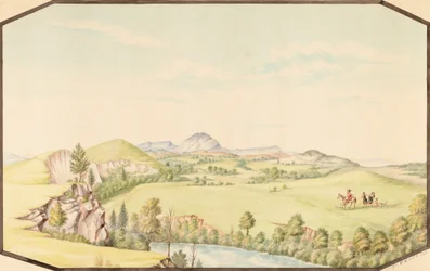 The Wichita Mountains from Medicine Bluff, Indian Territory