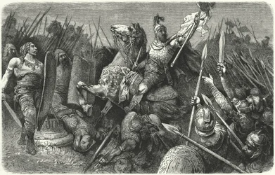 Belisarius Attacking the Ostrogoths in Rome, 536