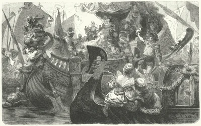 Catherine Cornaro Setting Sail from Venice to Become Queen of Cyprus, 1472