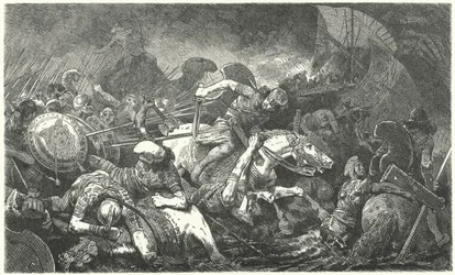 Flight of the Persians after the Battle of Marathon, 490 BC