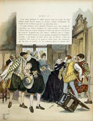 The attack of Jean Chatel on 27 December 1594, which entered the hotel of Gabrielle d