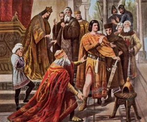 Frederick Barbarossa begs Henry the Lion for help