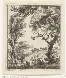 Landscape with Herd of Cattle